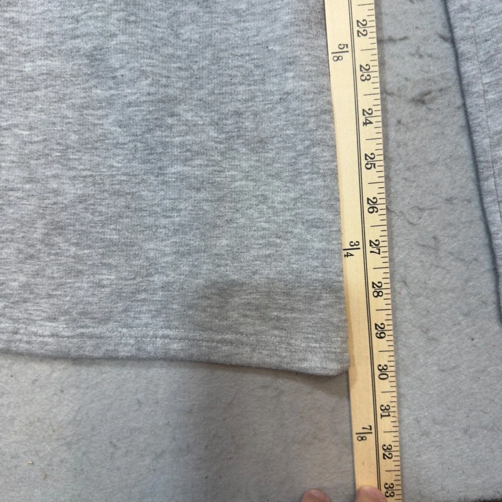 Daisy Street New York Graphic Wide Leg Sweatpants Heather Grey Mens Large L - Picture 7 of 11